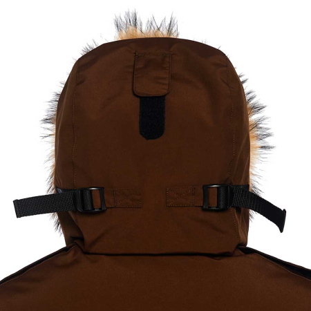 Арктическая детская парка POLUS. Для суровой зимы. Цвет: Какао