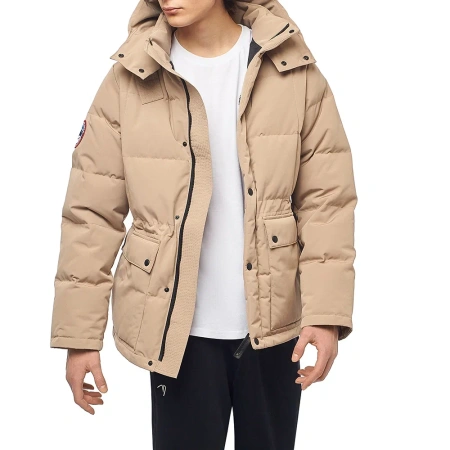 Стеганая пуховая женская куртка GAZ Бежевый