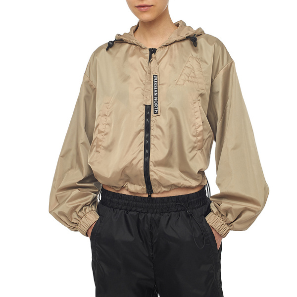 CROP куртка женская демисезонная Бежевый