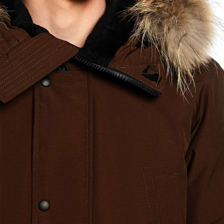 CHILL - универсальная и легкая мужская зимняя парка. Цвет: Какао