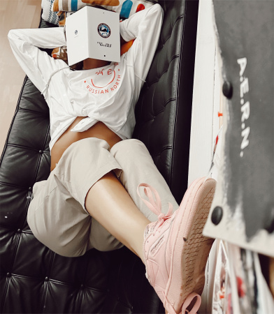 Лонгслив из хлопка unisex Белый