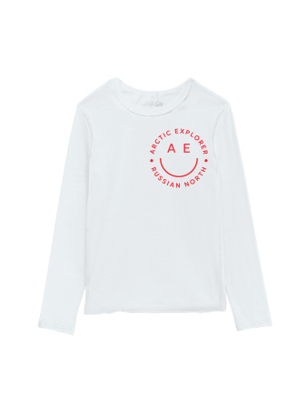 Лонгслив из хлопка unisex Белый